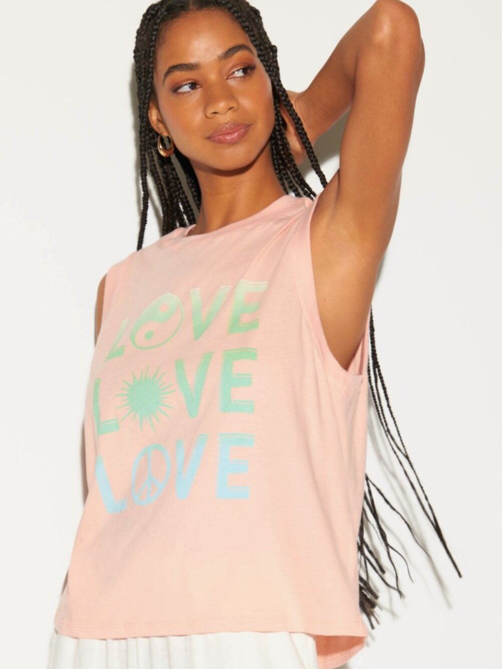 Spiritual Gangster Beloved Bowery Tank - Pink Made in USA NWT S/M